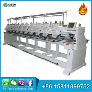 10 head cap maquina bordadora chainstitch 18 heads flat embroider hat multihead industrial computerized embroidery machine