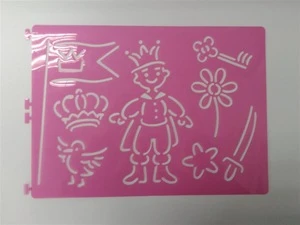 100% eco-friendly PP Plastic kids drawing stencils