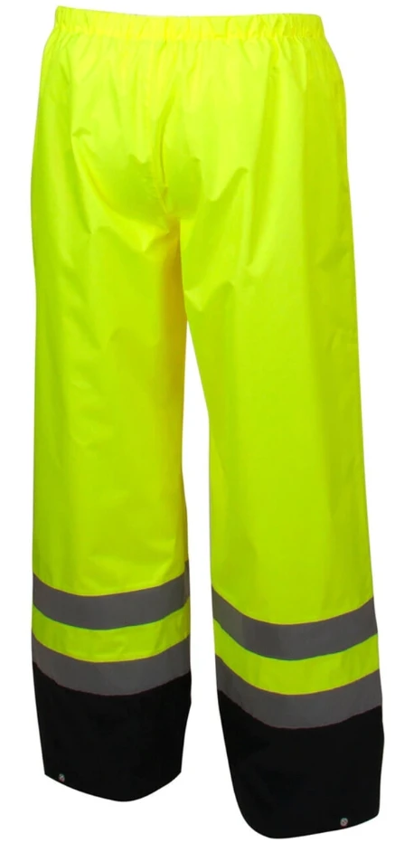 100% Polyester  Construction Roadway  Hi-Vis Rainwear Pants ANSI 107 Safety Workwear Pants Trousers