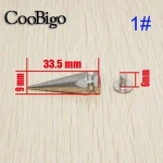 100set 8mm~33.5mm Cone Studs Screwback Spikes Rivet Punk Garment Rivets For Clothes Bag Shoes Leather Craft Accessories #GZ026