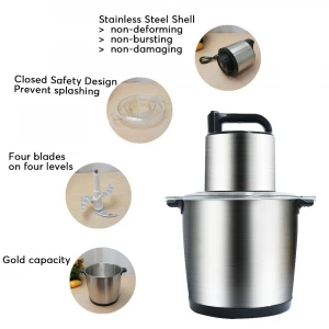 10L stainless steel housing mincer mixer machine electric meat-grinder blender mixer grinder
