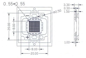 10W 6000-6500K 12V cool white COB high power led chip with Epistar chip