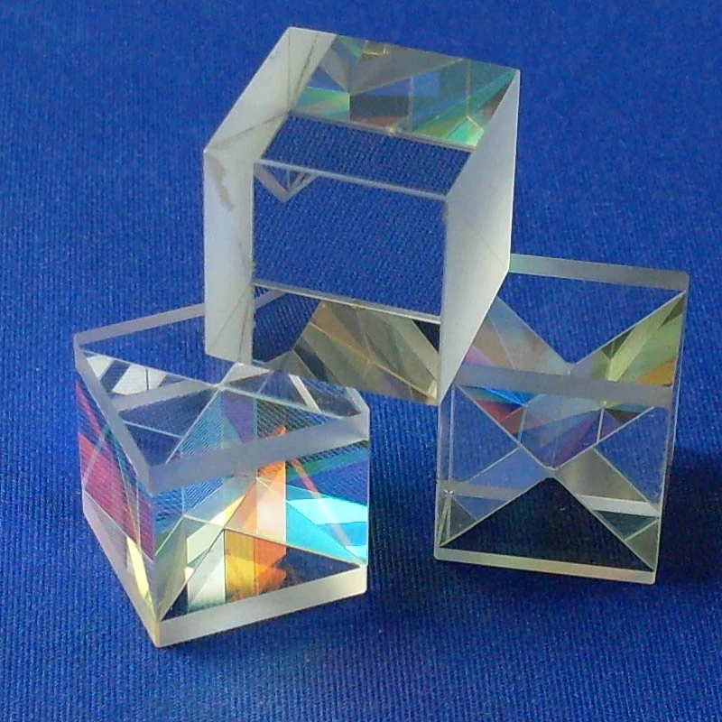 10x10x10mm BK7 Glass Prism, Beamsplitter Cube