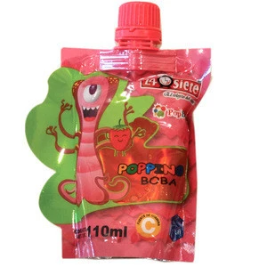 110ML Popping Boba Drink, Small Pack Taiwan Popping Boba Cup Juicy Ball popping pearls Popping Boba For Bubble Tea Drinks Shop