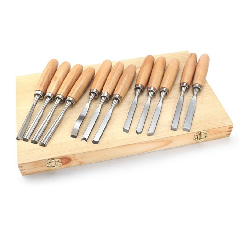 Buy 12 Piece Mini Wood Carving Tools Wood Turning Tool Chisel Set Lathe ...