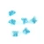 Import 14mm Glass Butterfly Beads Aquamarine Crystal Prism Parts For Sale DIY Wedding Home Decoration Beads from China