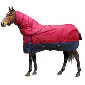 1680D Heavy Weight Rain Resistant  Horse Rugs Blanket With Detachable Neck 280G