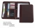 Import 17 years factory custom business organizer a4  leather portfolio file folder from China
