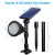 Import 18 LED Waterproof Solar Landscape lights Solar Spotlight Wall Light Solar Led Landscape Light For home Garden Decoration from China