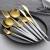 Import 18/10 Portugal colorful stainless steel cutlery set gold plated flatware wholesale from China