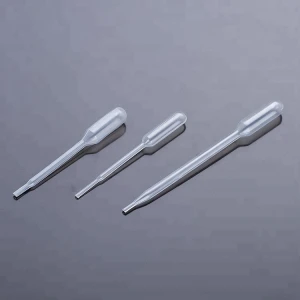 1ml 2ml 3ml Plastic disposable clear micro transfer pipette for laboratory hospitals with calibration