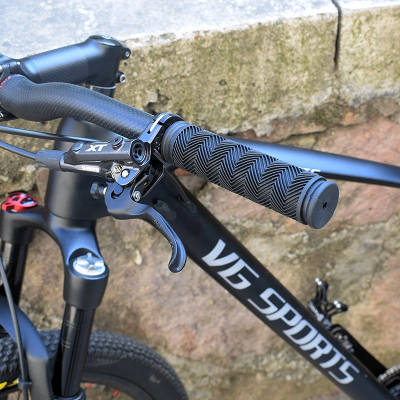1pair  Rubber Bicycle Handlebar Grips MTB Bike Grips BMX Mountain Road Fixie Bike Soft Grips Antiskid Shockproof Bike Parts