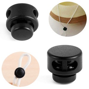 Buy 2 Hole Cord Lock Clamp Toggle Button Clip Stopper Spring Buckle ...