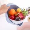 2-in-1 kitchen Strainer Colander Large Plastic Washing Bowl and Strainer for Fruits Vegetable Cleaning Washing Mixing