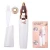 2 IN 1 Rechargeable Electric Eyebrow Trimmer Epilator Female Body Facial Lipstick Shape Mini Hair Removal Painless Razor Shaver