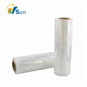 2015 China Wholesale Top Grade Material Soft Hardness Clear Pallet LDPE Stretch Film