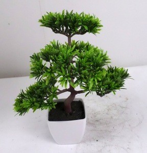 2016 new design factory price artificial podocarpus bonsai for decoration