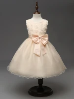 2016 newest flower girls dress kids lavender crochet dress