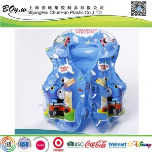 2016 water safety kids pvc inflatable life vest