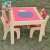 Import 2016 wholesale baby wooden table and chair, cheap kids wooden table and chair, fashion children wooden table and chair W08G091 from China