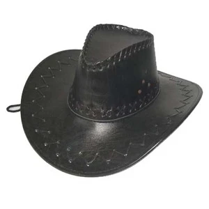 2017 sale promotion outdoor leather cowboy hat for adult