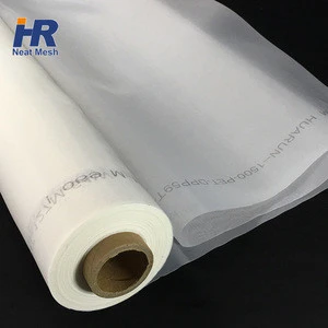 2018 HuaRun Switzerland silk bolting cloth/silk screen/polyester screen printing mesh For Manual Screen Printing Machine