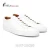 Import 2018 manufacturer custom luxury casual leather blank Man woman white shoes and sneaker from China
