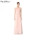 Import 2018 New design bodycon women one shoulder pink long elegant evening dress from China