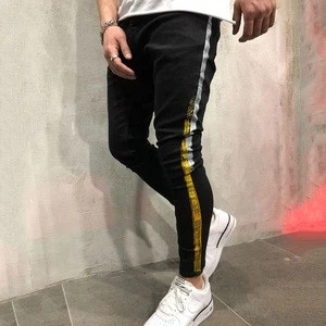 2018 New Designs Photos China Slim Fit Streetwear Mens Jeans Stretch