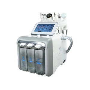 2018 newly launched H2 O2 6 in 1 deep clear oxygen bubble aqua vacuum peeling dermabrasion machine
