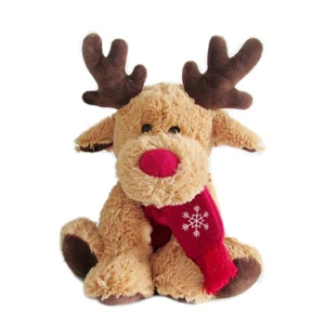 2019 Baby Toys Amazon Hot Sell High Quality Custom Plush Toy  Creative Gift Soft Christmas Reindeer Plush Reindeer Toys