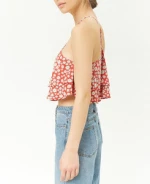 2019 most popular design fashion strap clothing girls flower print  young girls sleeveless ladies camisole