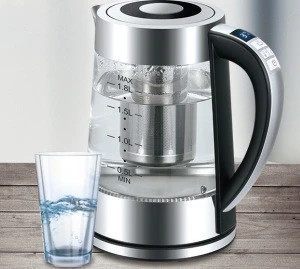 2019  new arrival  2000w 304 stainless steel LED Fast Boil Tea Filter electric kettle with digital Temperature Control