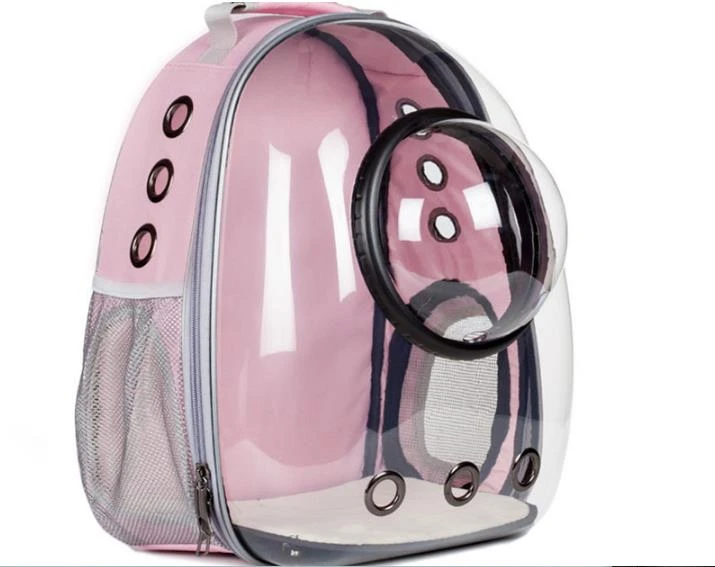 2020 fashion pet backpack bag space capsule pet backpack transparent outdoor portable pet bag