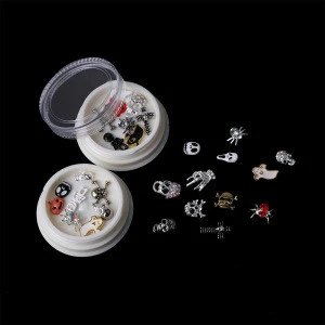 2020 halloween nail charms designs decoration halloween nail decals shiny halloween 3d nail art
