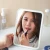 Import 2020 makeup mirror with LED lights and sensor Travel Makeup Mirror Lighted LED Mirror from China