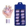 2020 new 100pcs/box Nail Tips Artificial Colorful Fingernails Long Coffin Ballerina Full Cover False Nails Factory Wholesale