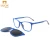 Import 2020 New Arrival Popular Eyewear Wholesale Custom Sunglasses Square TR90 Clip-on Sun Glasses from China
