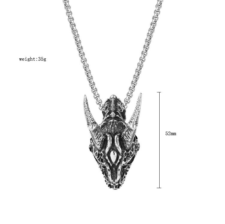 2020 Stainless Steel Viking Jewelry Silver Goat Sheep Head Necklace Pendant racing boy motorcycle accessories