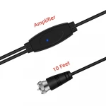 2020 Super Amplified HDTV Indoor Digital  TV Antenna Long 65-80 Miles Range Support 4K 1080p