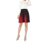 2021 custom summer hot selling fashion knit pleated skirt high waist elastic  skirt womens skirts
