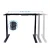 Import 2021 High-End Design Dual Monitor Adjustable Office Desk Standing Desk Height Adjustable Stand Up Electric Adjustable Desk from China