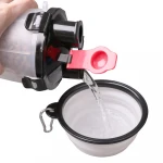 2021 Hot Sale Wholesale Two-in-one Water and Grain Cup Pet Dog Cat Feeder Bottle