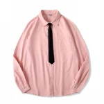 2021 Summer Women Shirts Long Sleeve Plain Loose Oversized Blouses Female Tops Drop Shoulder Japanese JK Style School Uniform