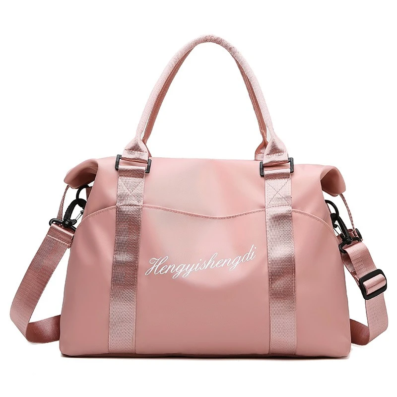2021 Women Travel Bag Waterproof Sports Pink Yoga Gym Portable Duffle Bag Dry and wet separation bag