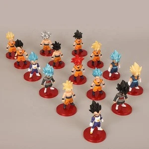 21 styles 7cm  anime cartoon goku action costume pvc figurine dragon ball for decoration gifts capsule toys
