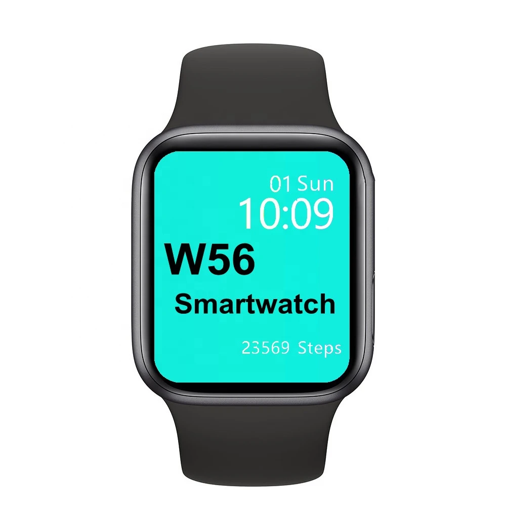 220MAH Magnetic Charging 1.75 Full Touch Screen Fitness Tracker BT Phone Music Waterproof W56 Smart Wist Watch