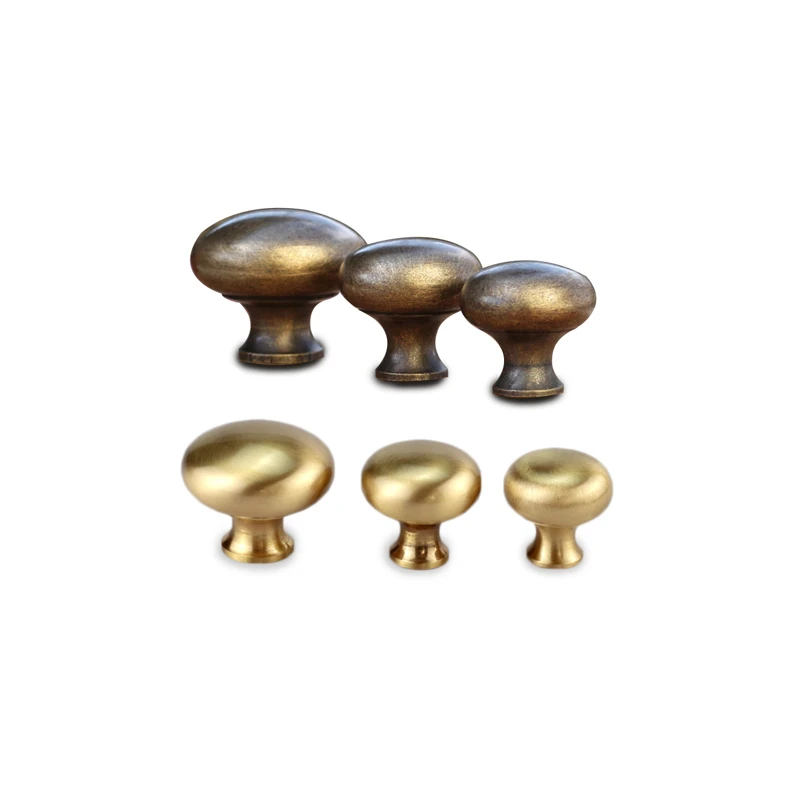 25mm/28mm/35mm gold solid brass Cabinet Pull Cupboard Drawer Handle Knobs Wardrobe Handle With Screw