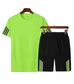 2pcs Fashion Brand Set Men Clothing Summer New Tracksuit Short Sweatshirt + Shorts Sets Beach Mens Casual Shirts Sportswears