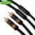 Import 2RCA Pair High Quality 6N 99.9999% OFC Male-Male RCA audio Cable for amplifier with Gold Plated RCA Plug for Hifi System from China